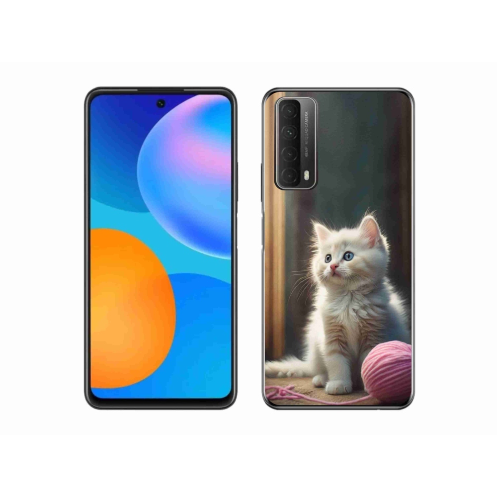 Gelový kryt mmCase na Huawei P Smart (2021) - bílé kotě 2