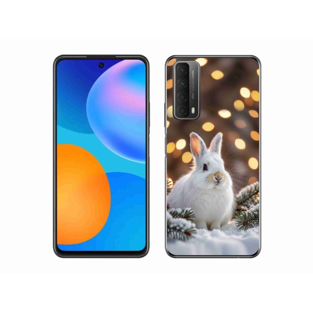 Gelový kryt mmCase na Huawei P Smart (2021) - bílý zajíc