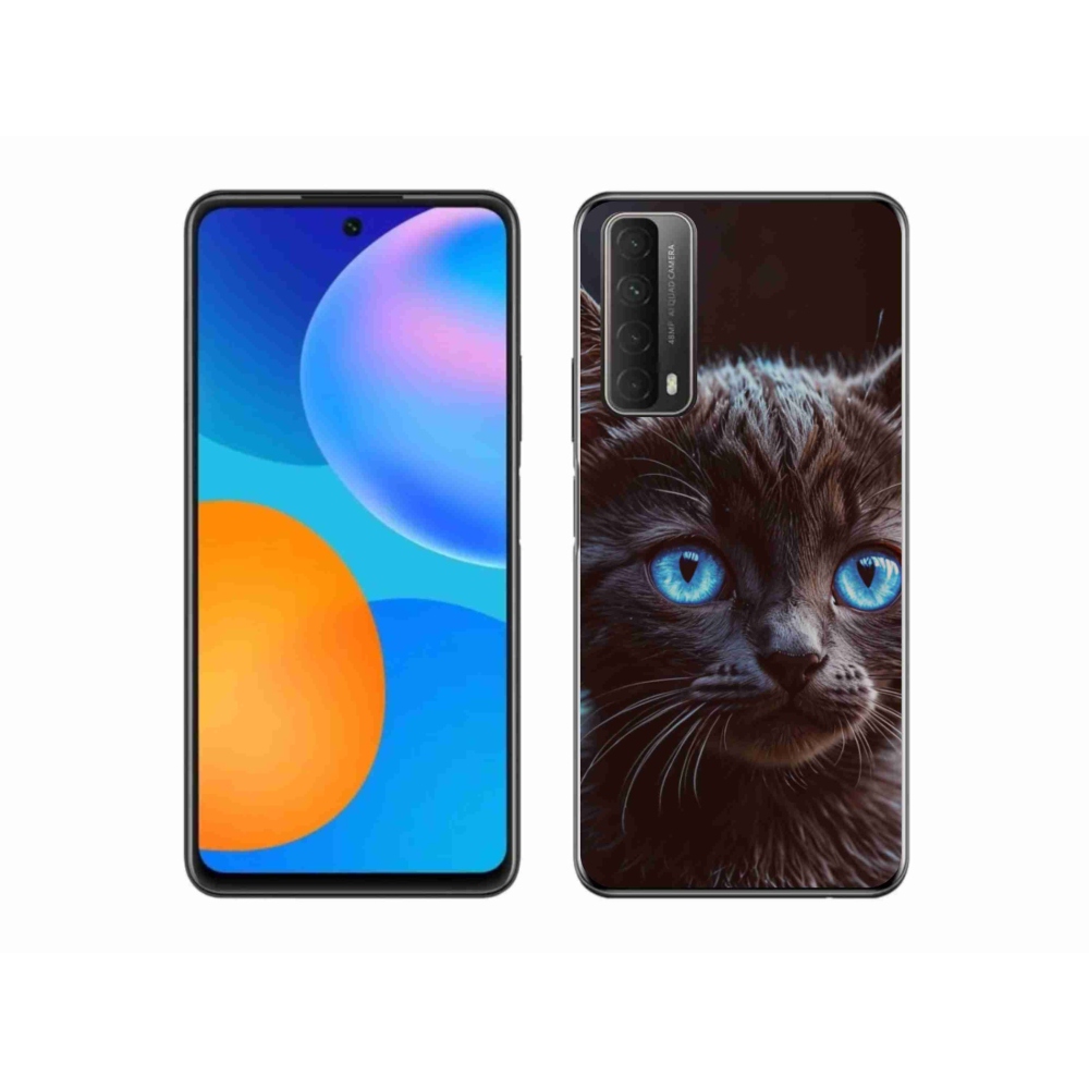 Gelový kryt mmCase na Huawei P Smart (2021) - černé kotě 2