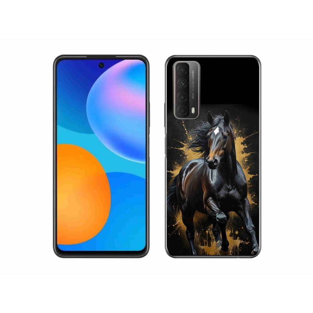 Gelový kryt mmCase na Huawei P Smart (2021) - elegantní černý hřebec