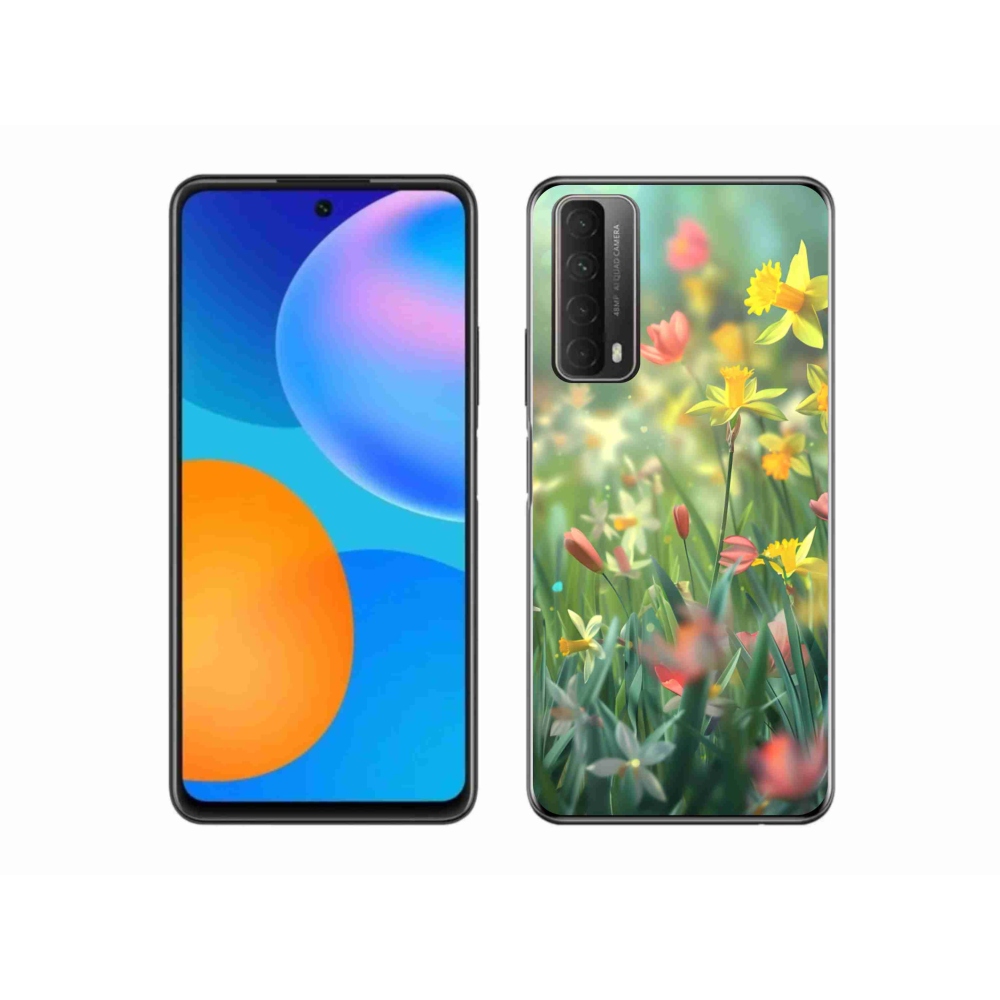 Gelový kryt mmCase na Huawei P Smart (2021) - jarní květy