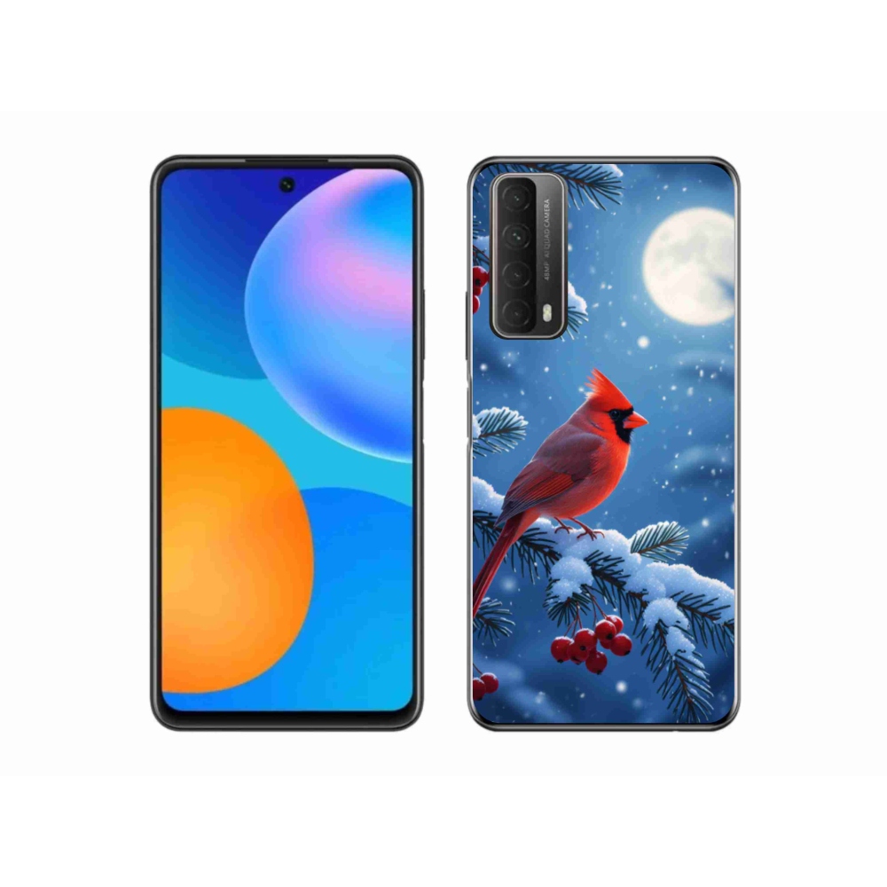 Gelový kryt mmCase na Huawei P Smart (2021) - kardinál červený