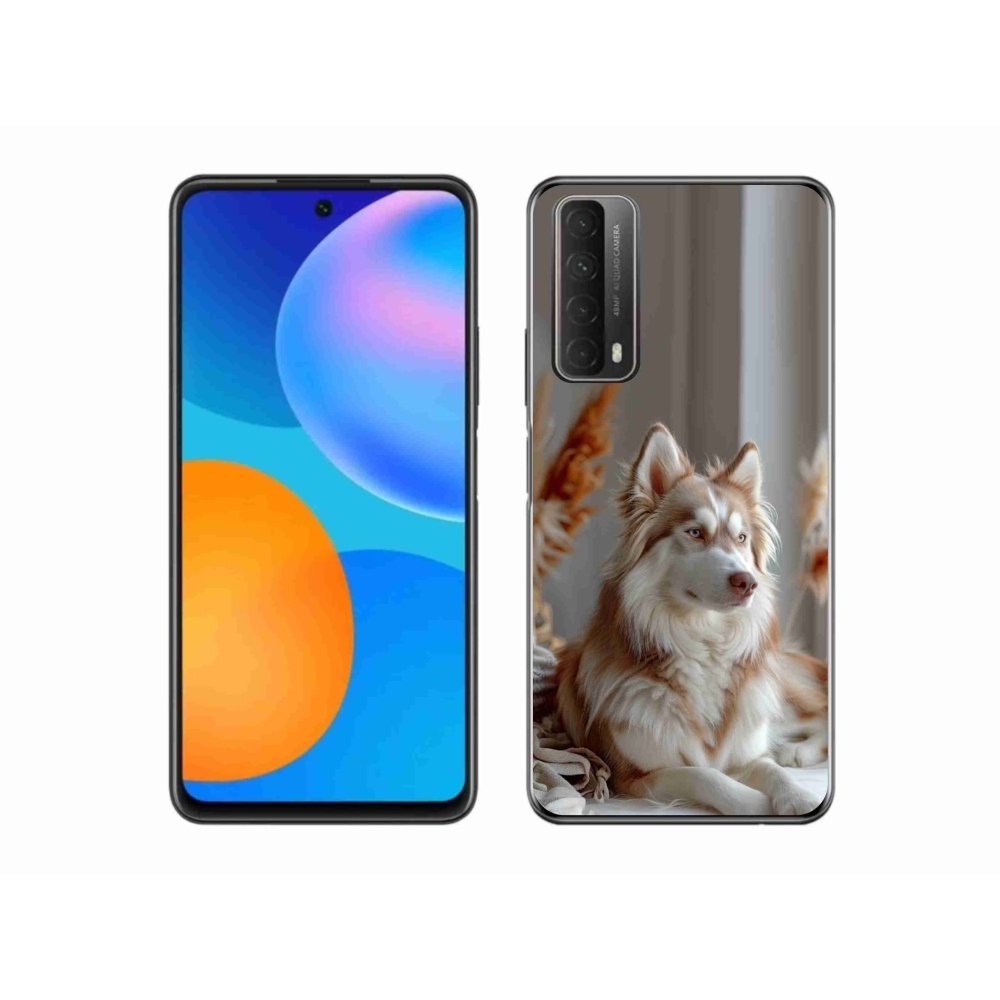 Gelový kryt mmCase na Huawei P Smart (2021) - klidný sibiřský husky