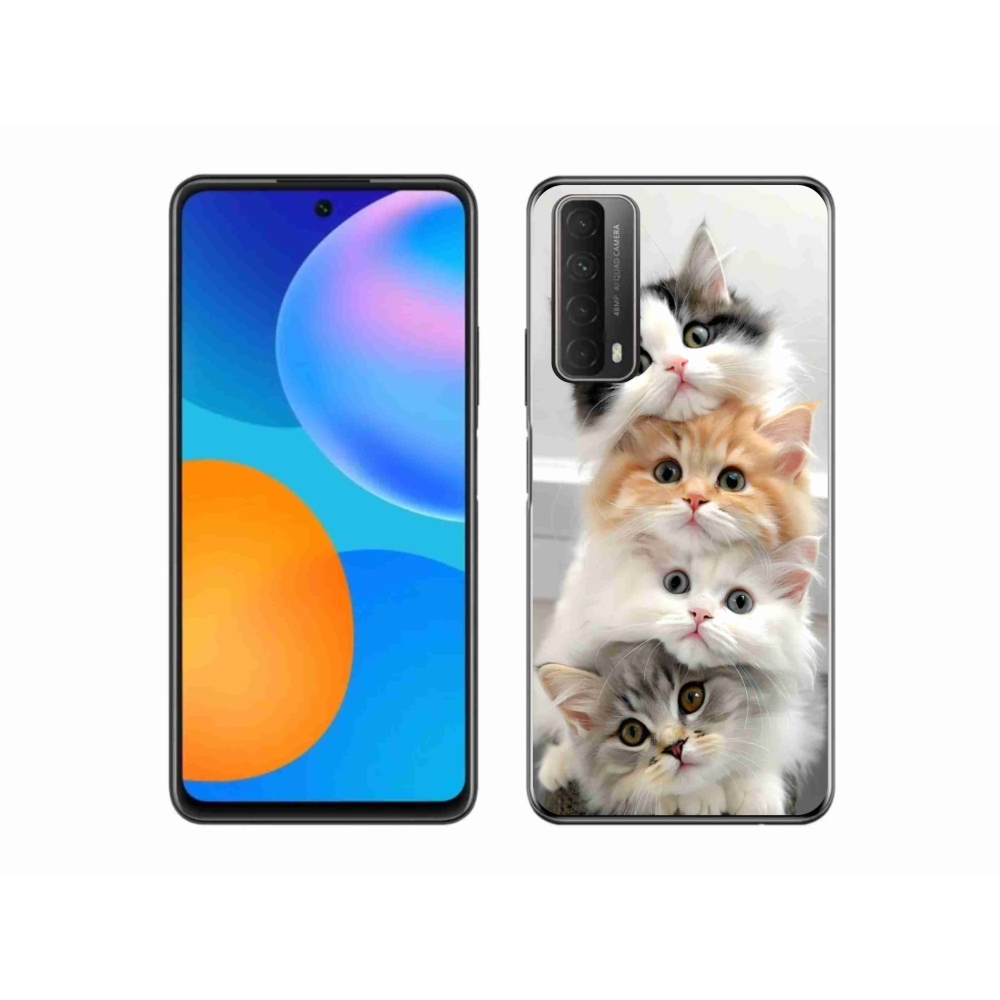 Gelový kryt mmCase na Huawei P Smart (2021) - kočičí parta