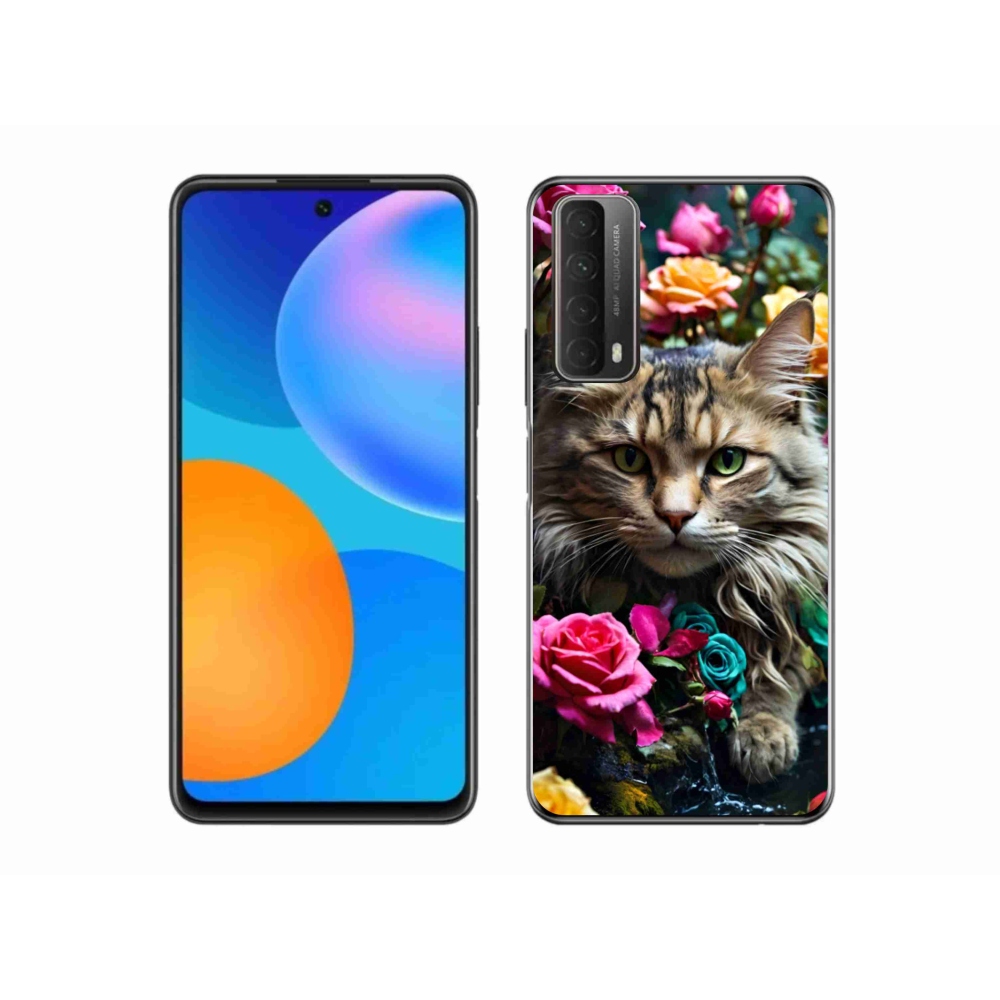 Gelový kryt mmCase na Huawei P Smart (2021) - kočíčí pohled 2