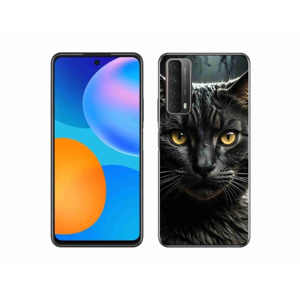 Gelový kryt mmCase na Huawei P Smart (2021) - kočičí pohled 3