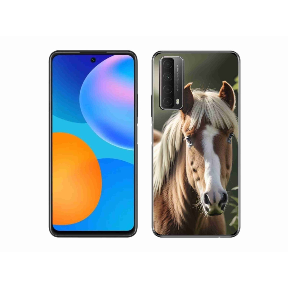 Gelový kryt mmCase na Huawei P Smart (2021) - kůň se světlou hřívou
