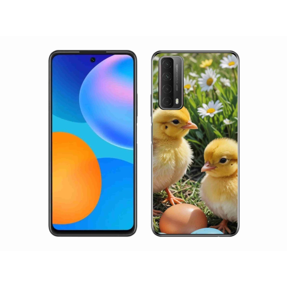 Gelový kryt mmCase na Huawei P Smart (2021) - kuřátka