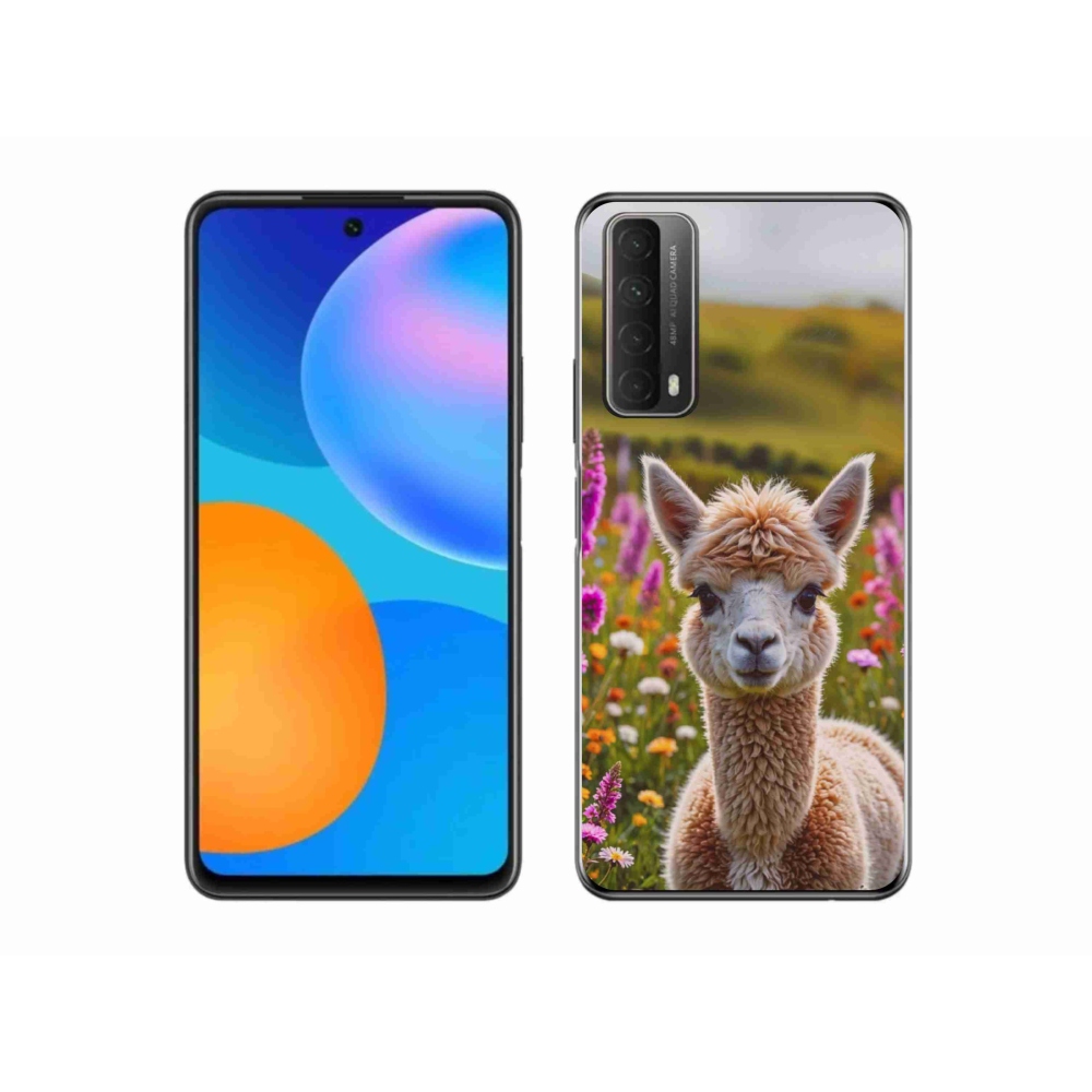 Gelový kryt mmCase na Huawei P Smart (2021) - lama na louce