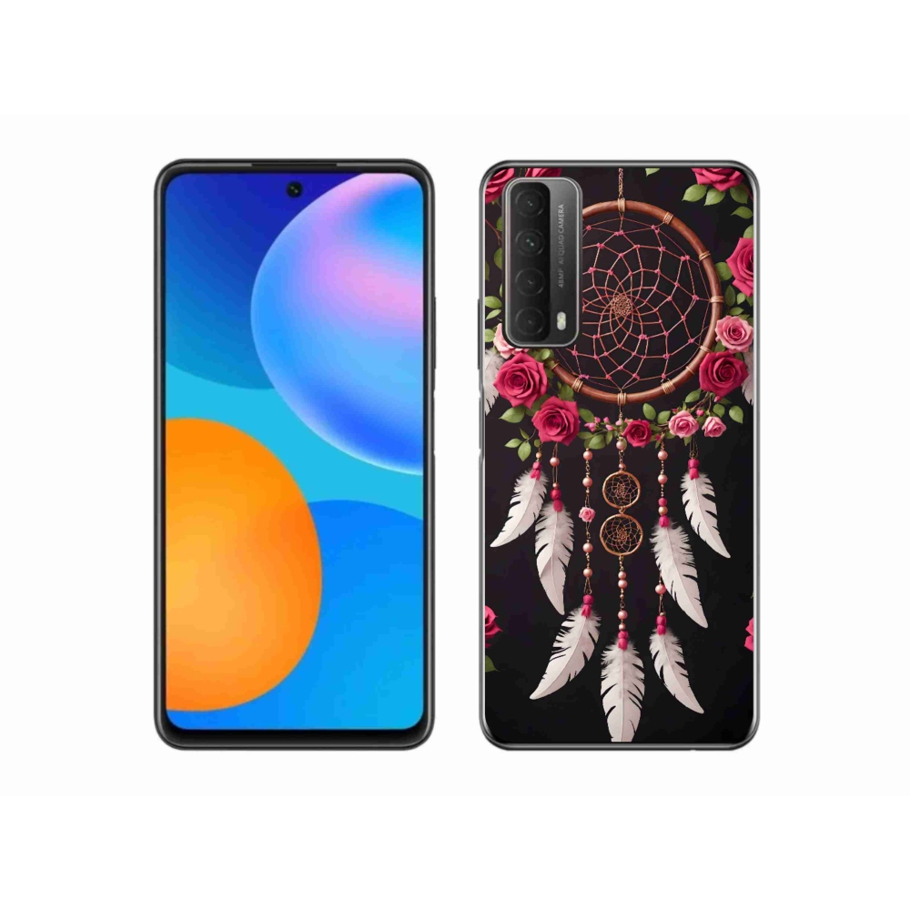 Gelový kryt mmCase na Huawei P Smart (2021) - lapač snů s růžemi