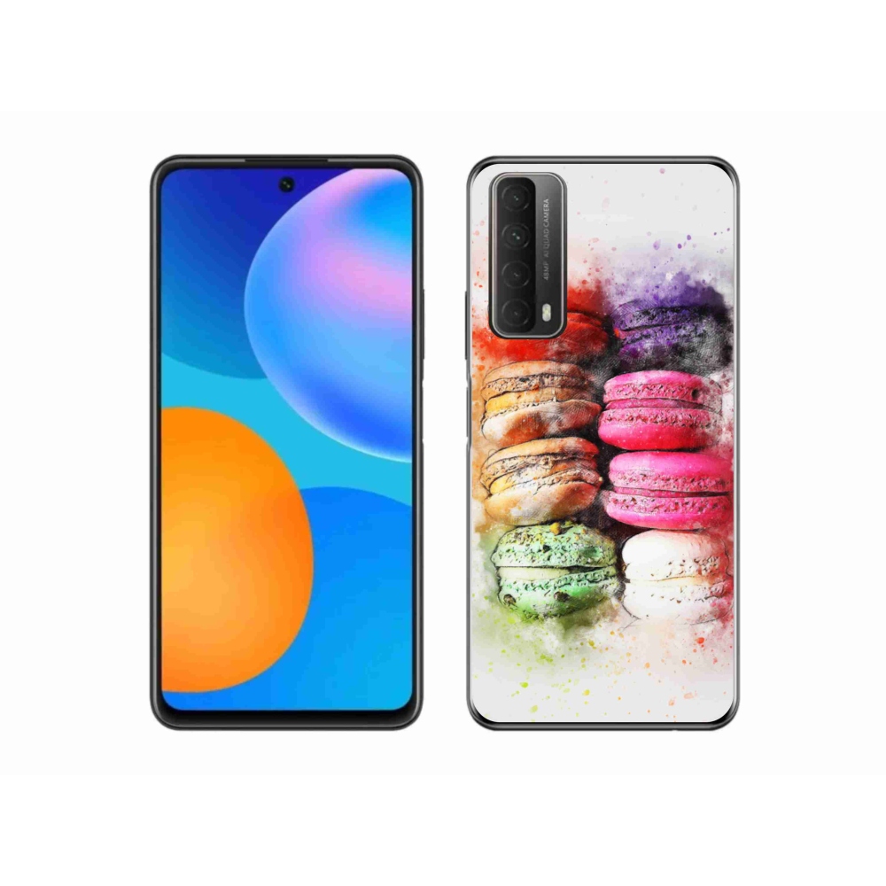 Gelový kryt mmCase na Huawei P Smart (2021) - makrónky