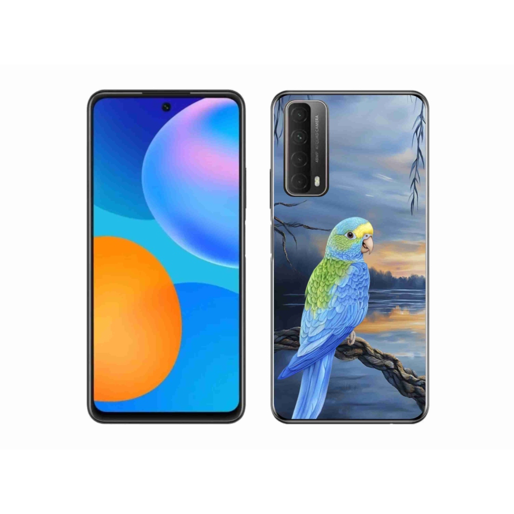 Gelový kryt mmCase na Huawei P Smart (2021) - modrý papoušek