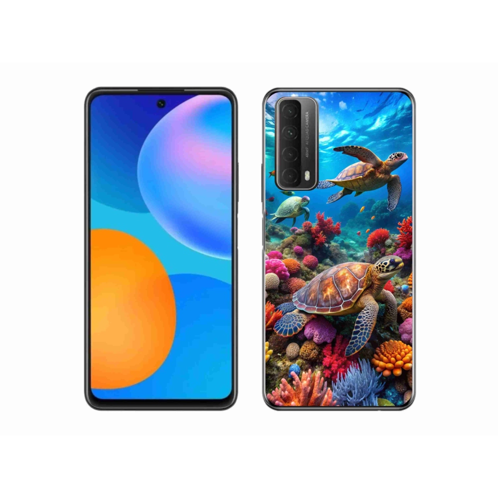 Gelový kryt mmCase na Huawei P Smart (2021) - mořský svět 2