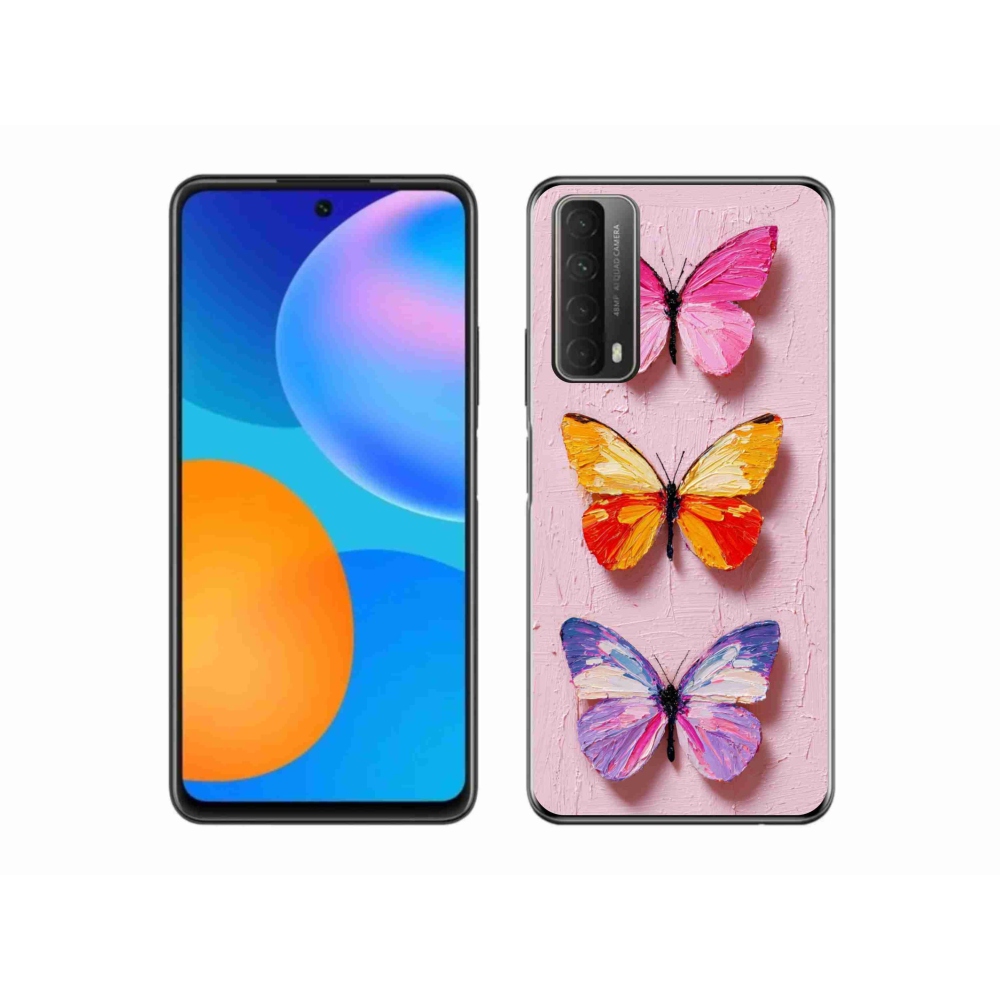 Gelový kryt mmCase na Huawei P Smart (2021) - motýlí trojice
