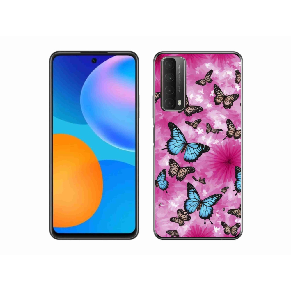 Gelový kryt mmCase na Huawei P Smart (2021) - motýlí zahrada