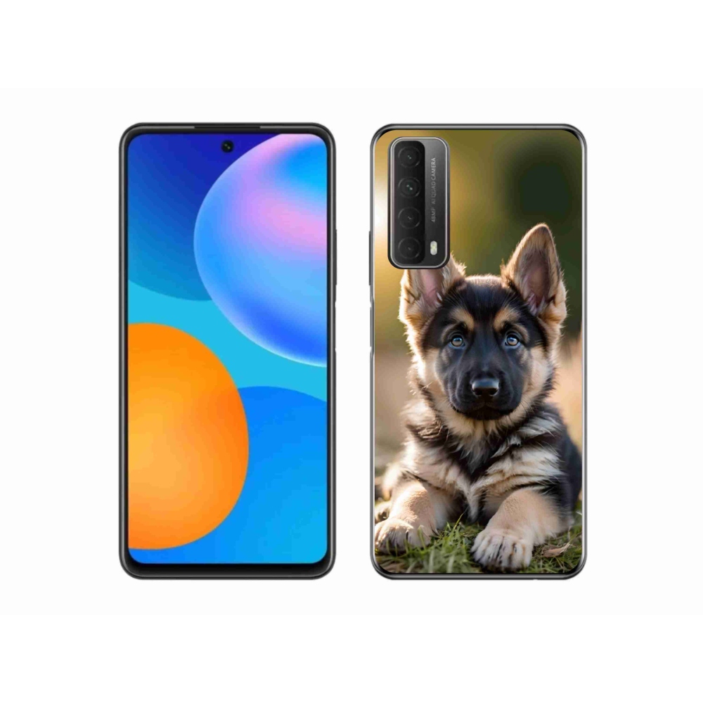 Gelový kryt mmCase na Huawei P Smart (2021) - německý ovčák v přírodě
