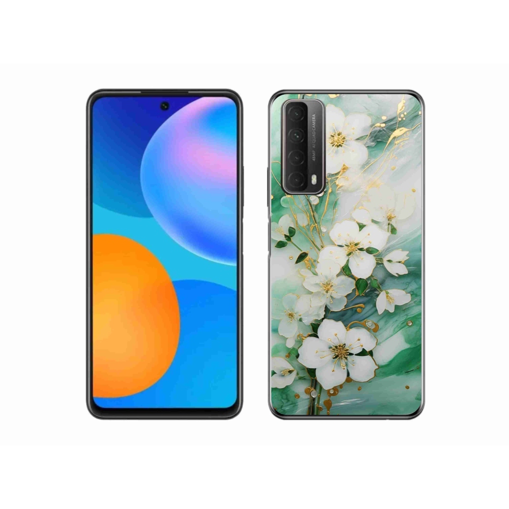 Gelový kryt mmCase na Huawei P Smart (2021) - něžné květy
