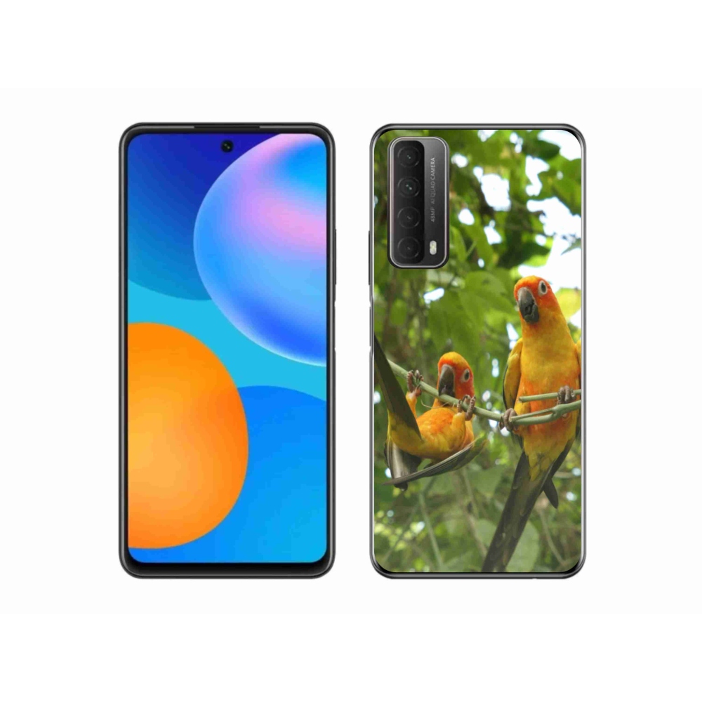 Gelový kryt mmCase na Huawei P Smart (2021) - papoušci aratingy