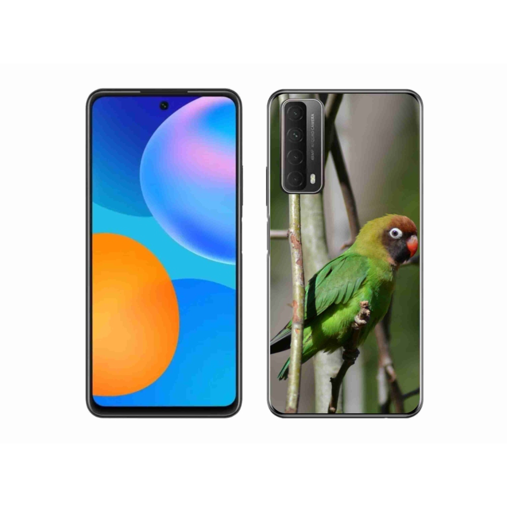 Gelový kryt mmCase na Huawei P Smart (2021) - papoušek agapornis