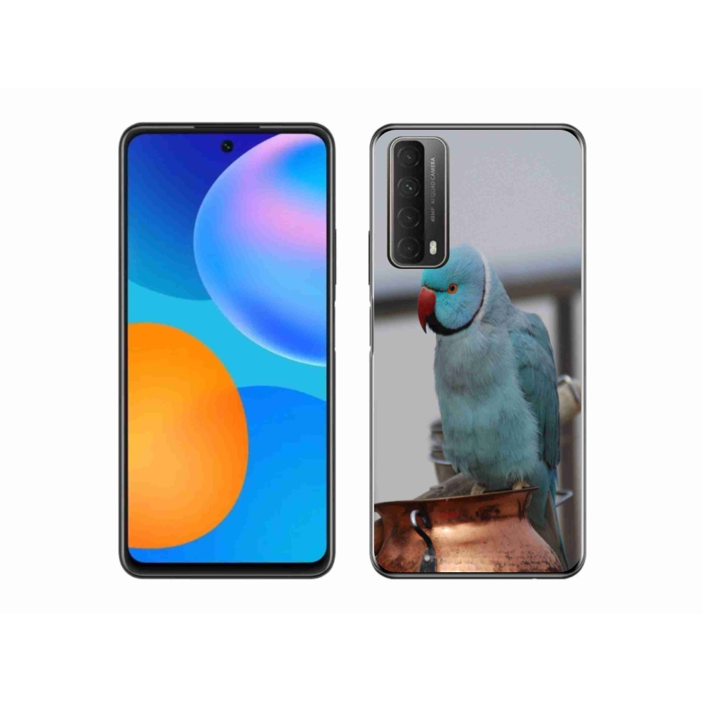 Gelový kryt mmCase na Huawei P Smart (2021) - papoušek alexandr modrý