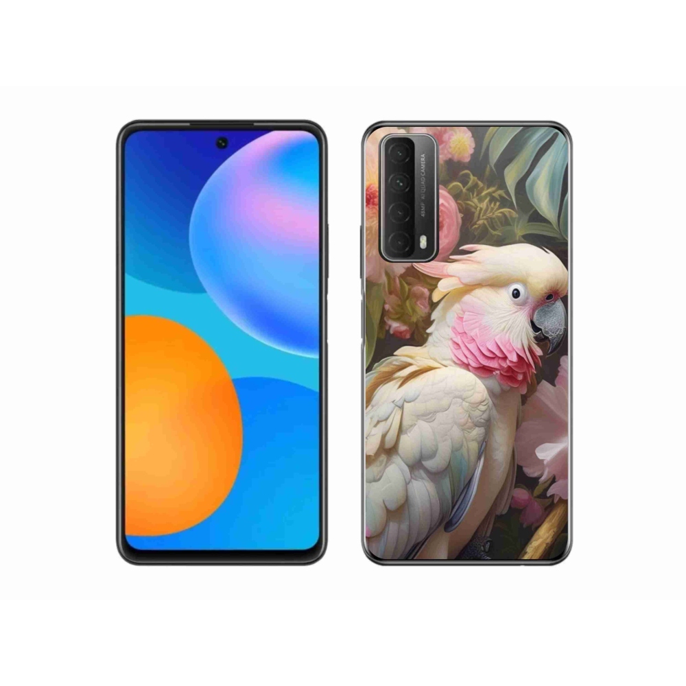 Gelový kryt mmCase na Huawei P Smart (2021) - papoušek kakadu růžový 2