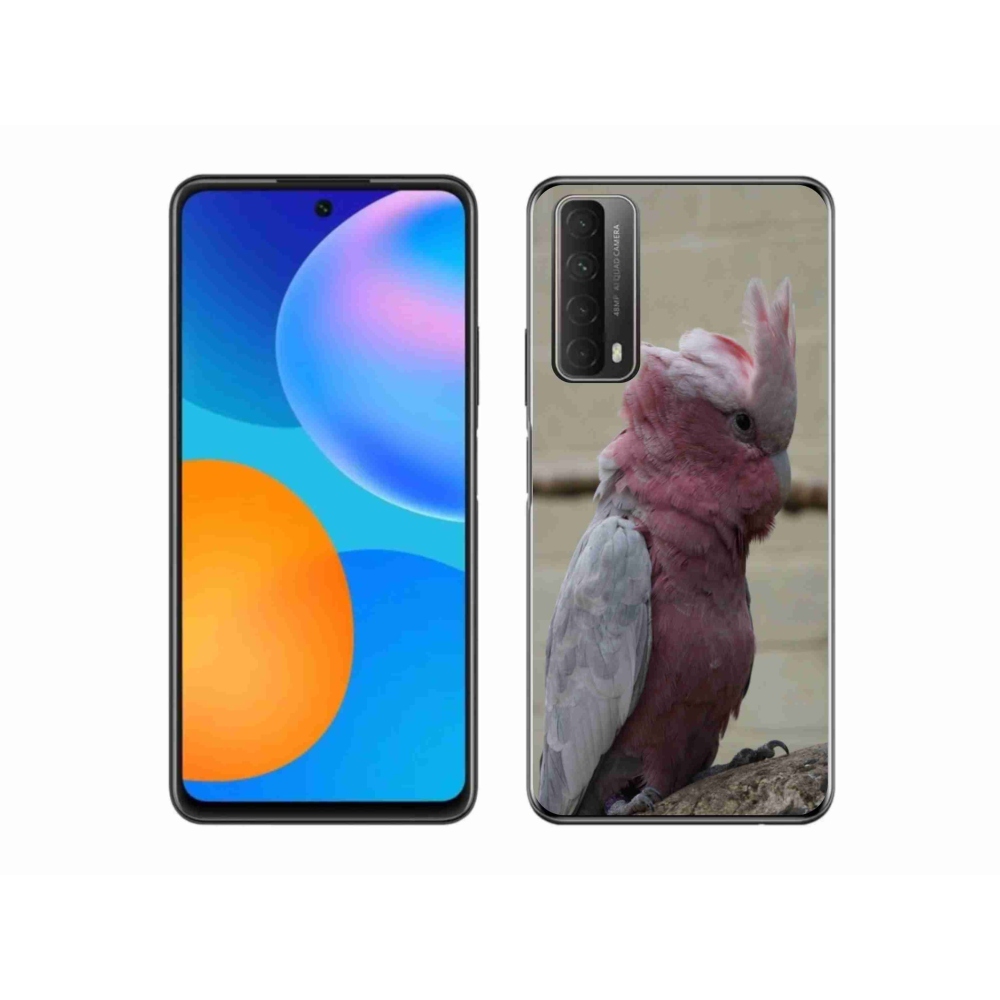 Gelový kryt mmCase na Huawei P Smart (2021) - papoušek kakadu růžový