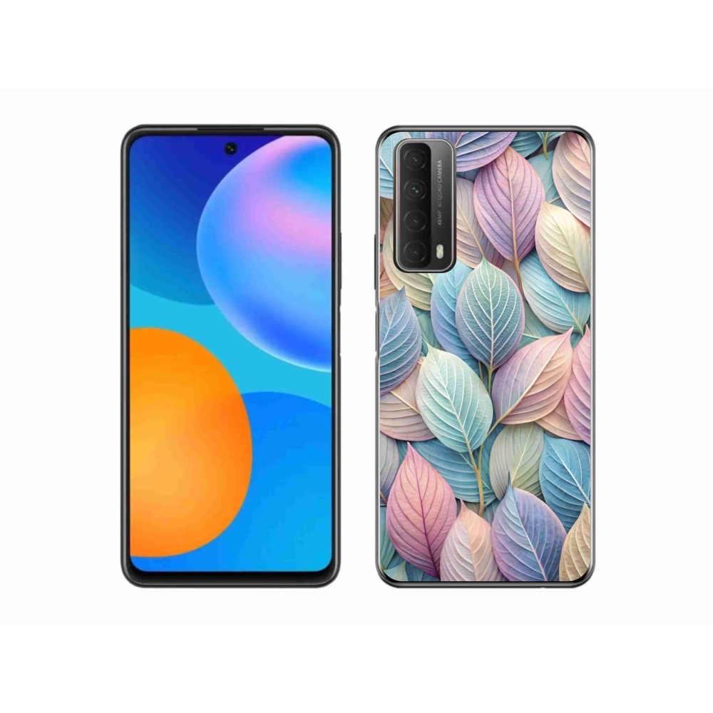 Gelový kryt mmCase na Huawei P Smart (2021) - pastelové listy