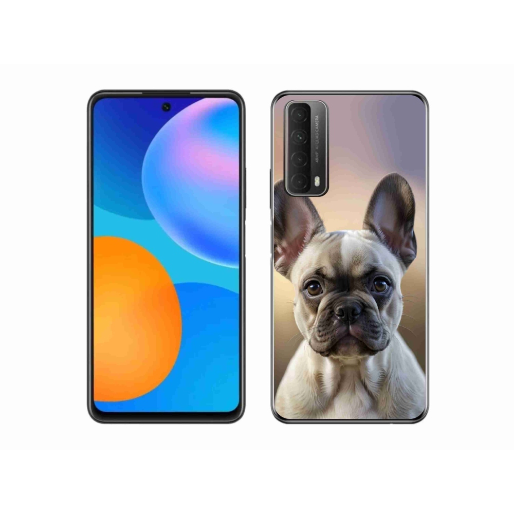 Gelový kryt mmCase na Huawei P Smart (2021) - roztomilý francouzský buldoček