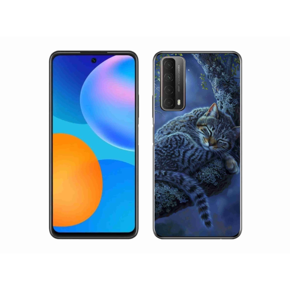 Gelový kryt mmCase na Huawei P Smart (2021) - spící kočka