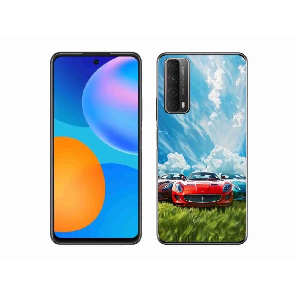 Gelový kryt mmCase na Huawei P Smart (2021) - sportovní vozy