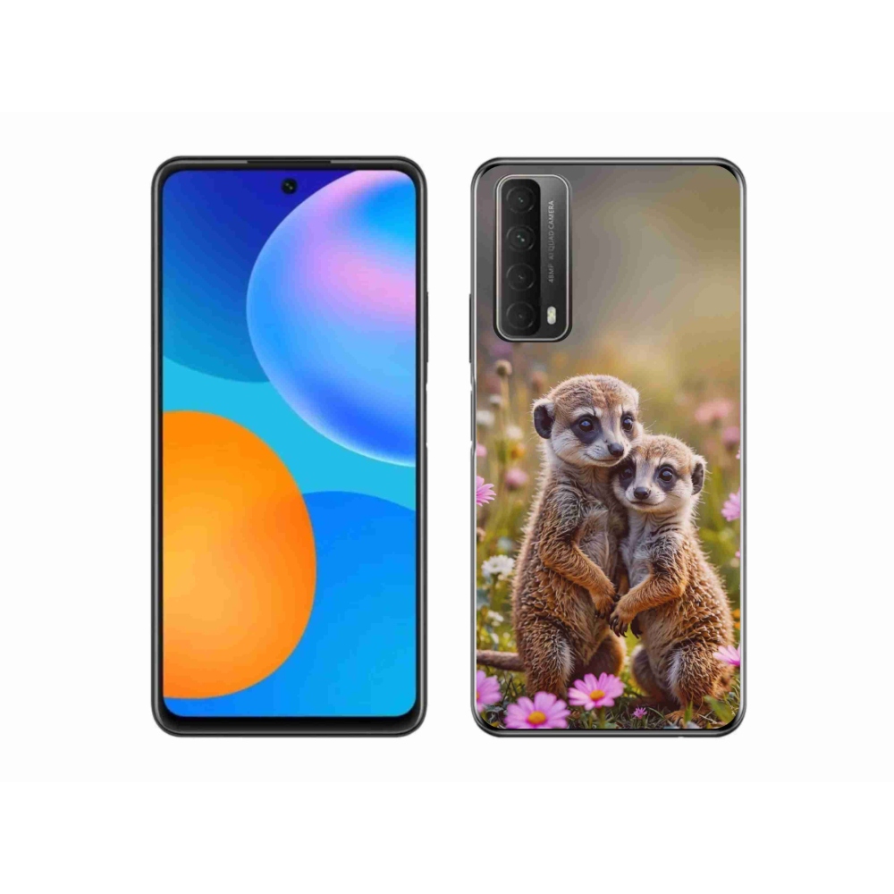 Gelový kryt mmCase na Huawei P Smart (2021) - surikatí duo