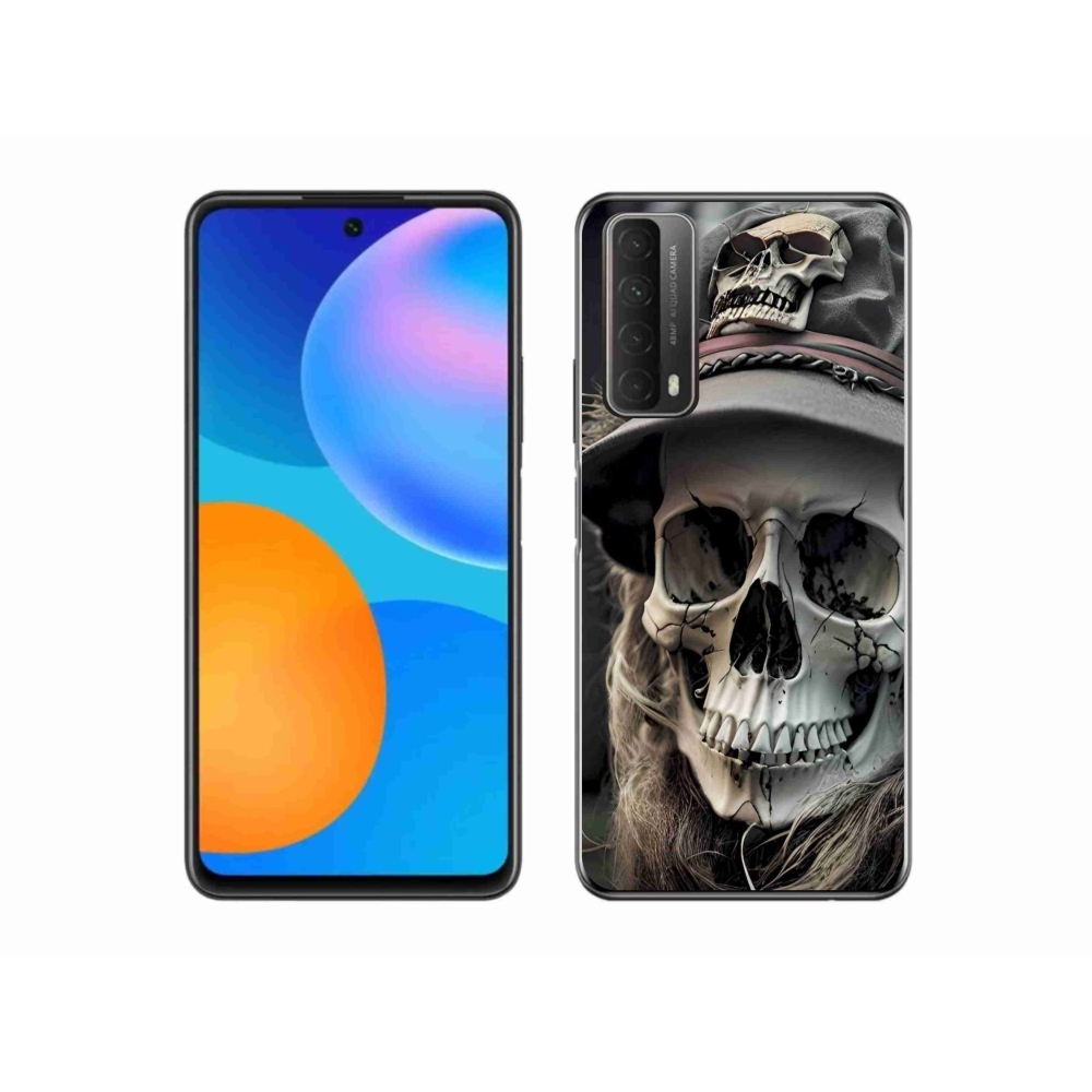 Gelový kryt mmCase na Huawei P Smart (2021) - temná lebka