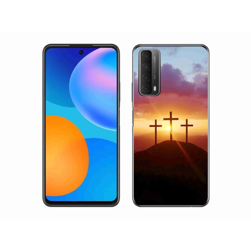 Gelový kryt mmCase na Huawei P Smart (2021) - tři kříže