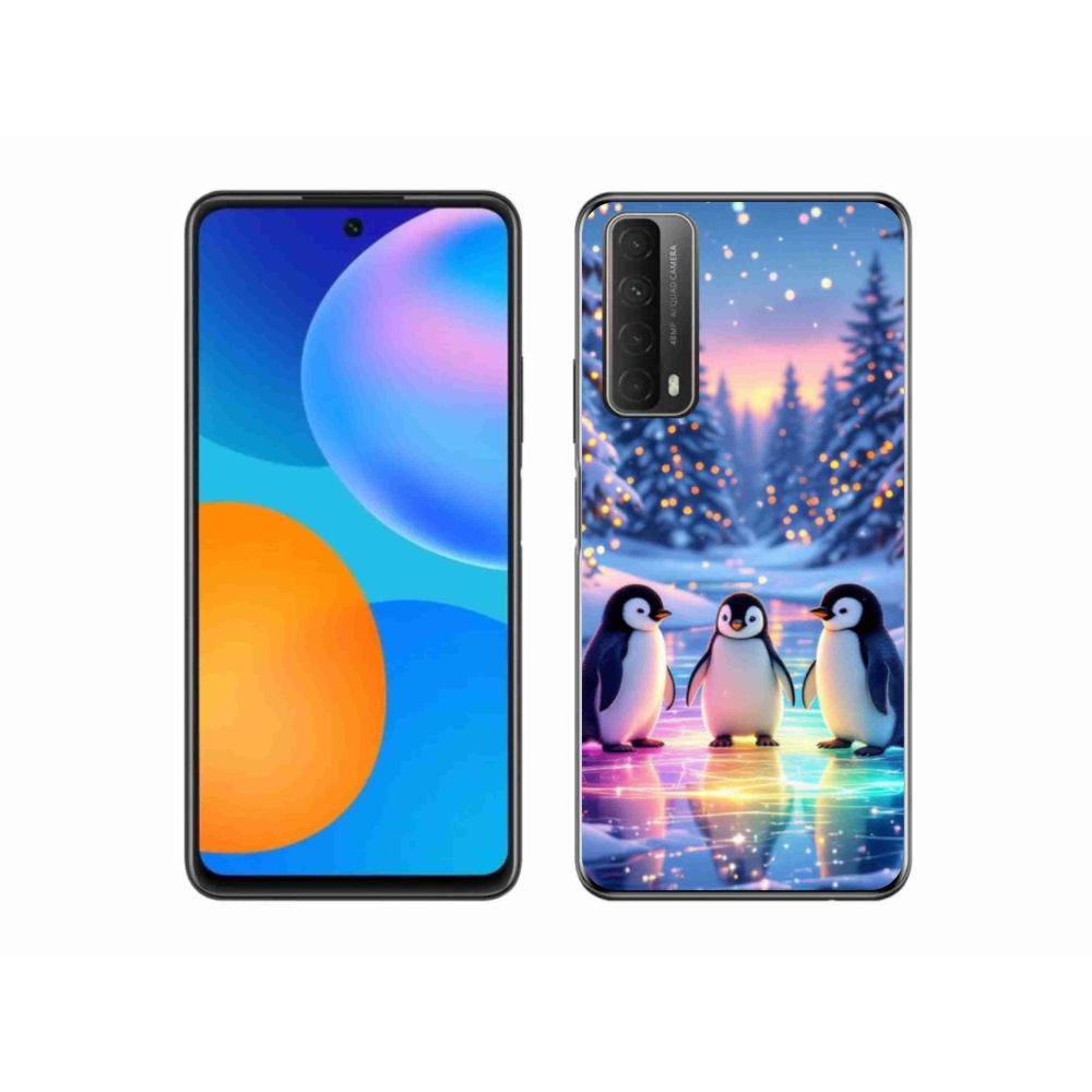 Gelový kryt mmCase na Huawei P Smart (2021) - tučnáci