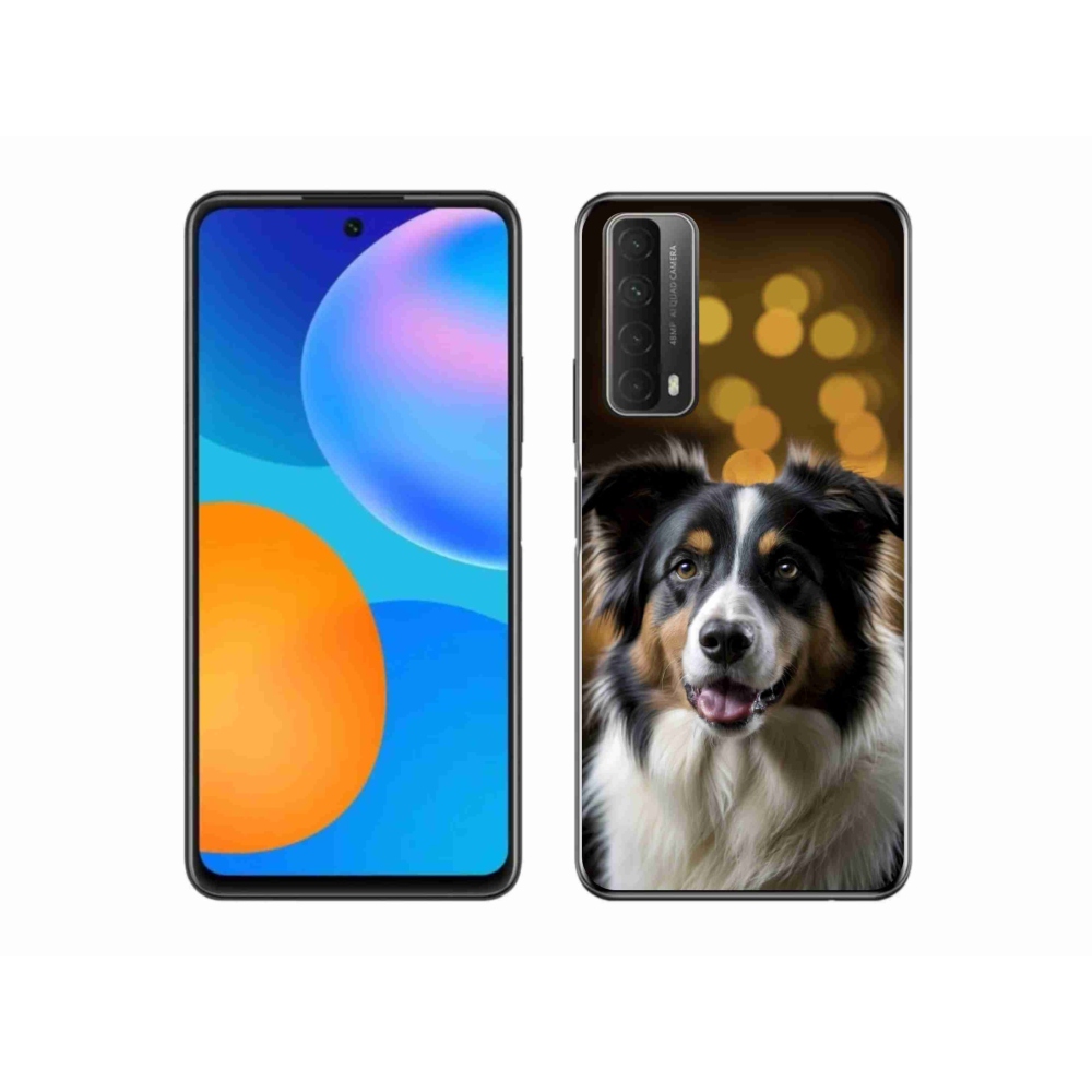 Gelový kryt mmCase na Huawei P Smart (2021) - usměvavý australský ovčák