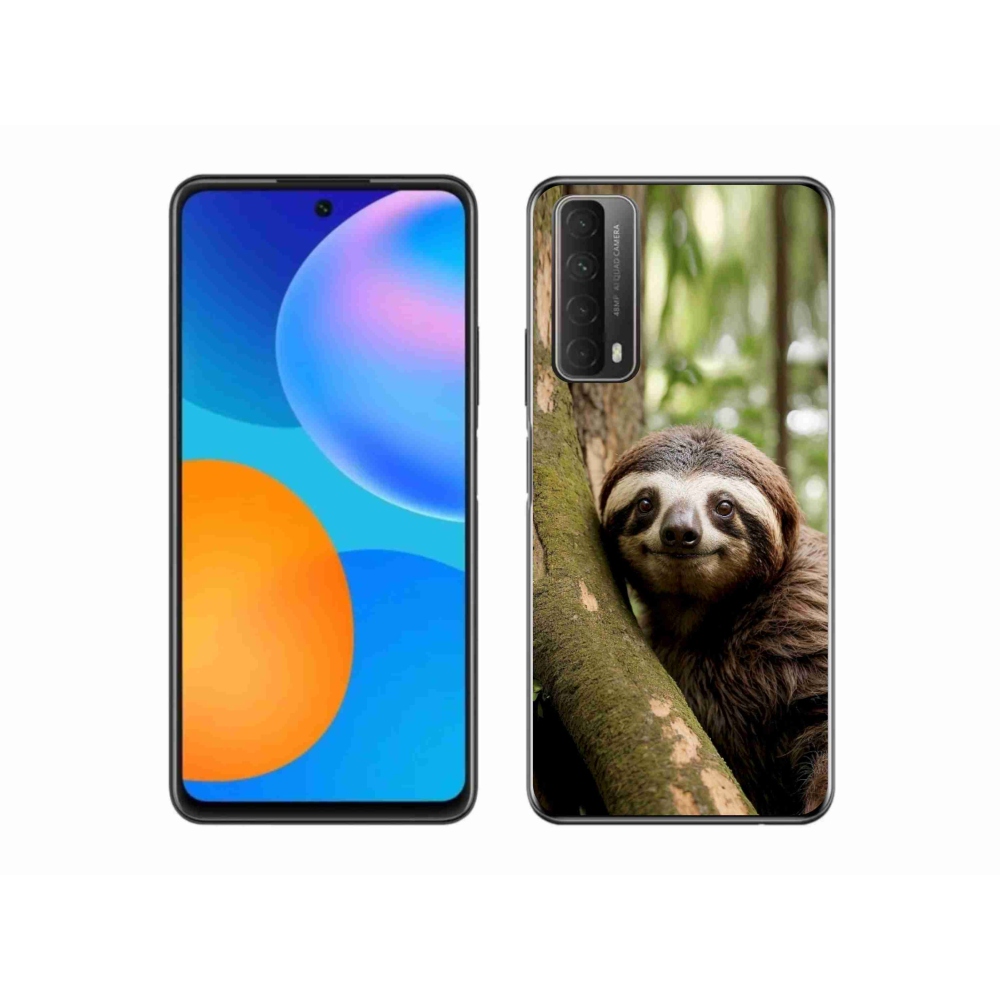 Gelový kryt mmCase na Huawei P Smart (2021) - usměvavý lenochod