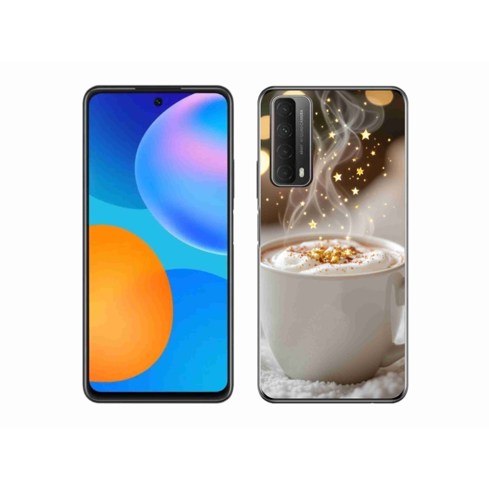 Gelový kryt mmCase na Huawei P Smart (2021) - vánoční horký nápoj