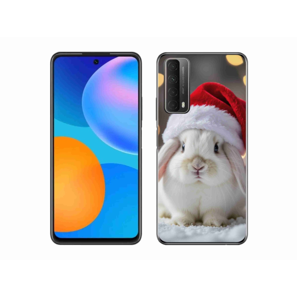 Gelový kryt mmCase na Huawei P Smart (2021) - vánoční králík