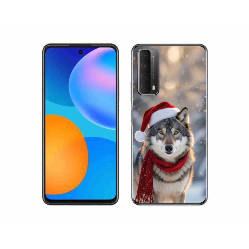 Gelový kryt mmCase na Huawei P Smart (2021) - vánoční vlk
