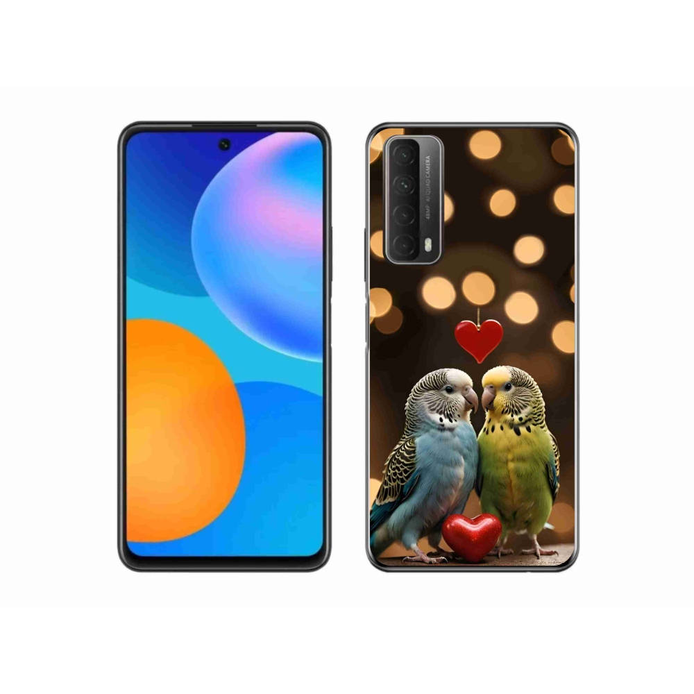 Gelový kryt mmCase na Huawei P Smart (2021) - zamilovaní papoušci