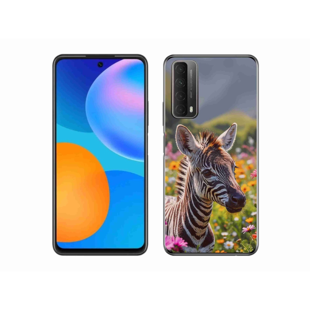 Gelový kryt mmCase na Huawei P Smart (2021) - zebra na louce