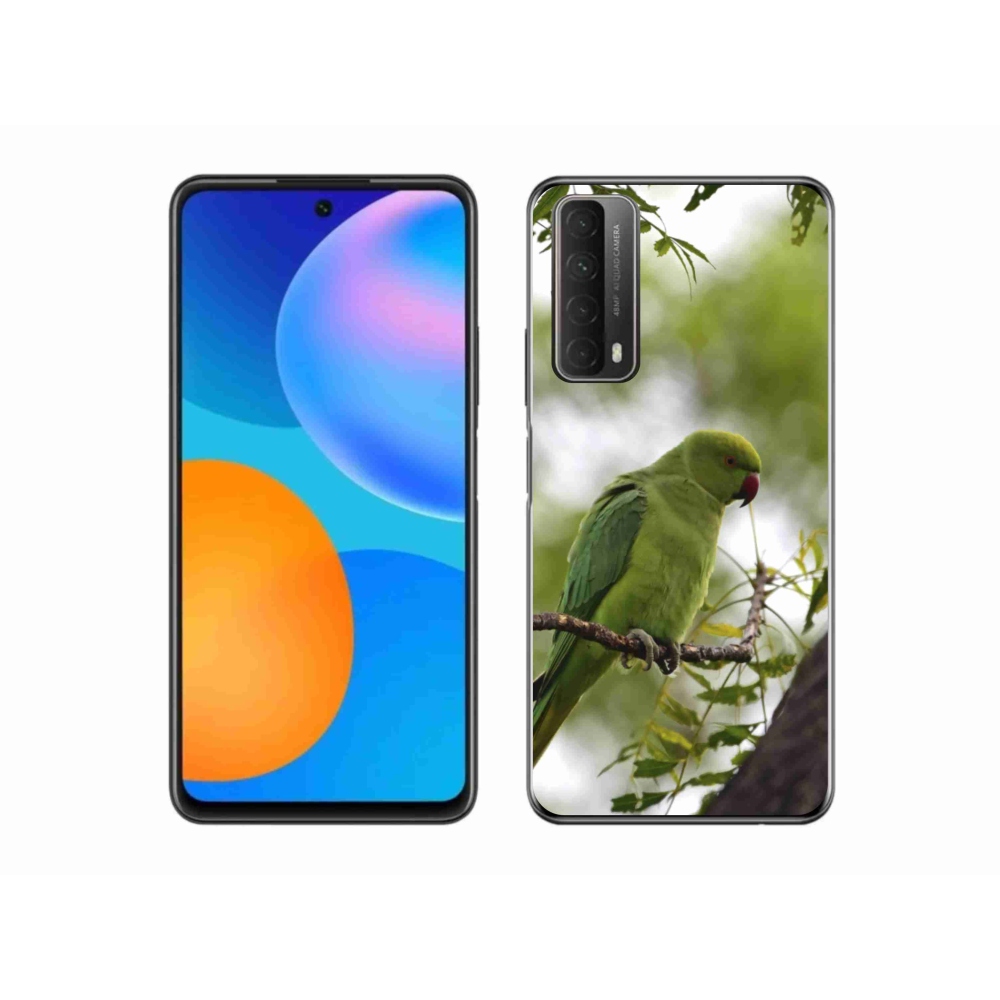 Gelový kryt mmCase na Huawei P Smart (2021) - zelený papoušek