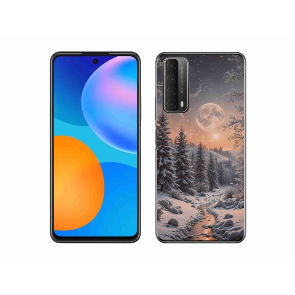 Gelový kryt mmCase na Huawei P Smart (2021) - zimní krajina 2