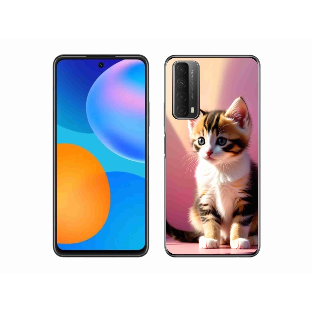Gelový kryt mmCase na Huawei P Smart (2021) - zvědavé kotě 2