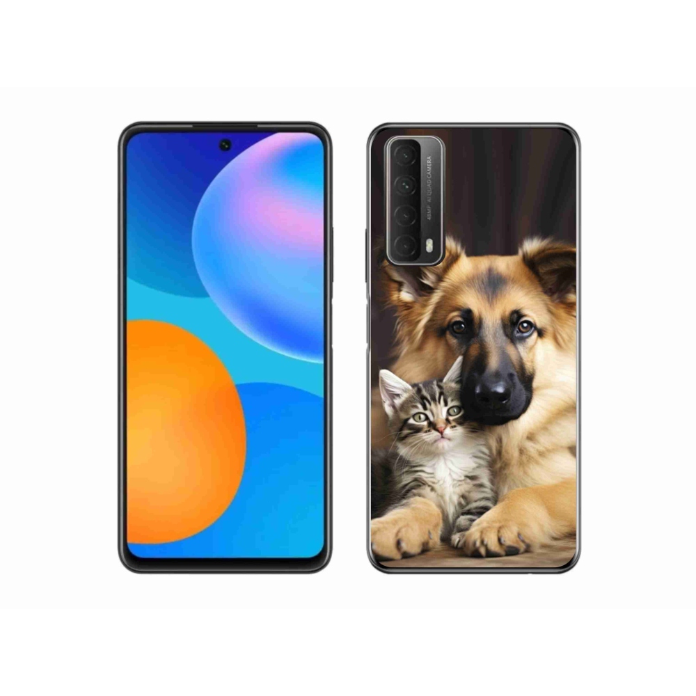 Gelový kryt mmCase na Huawei P Smart (2021) - zvířecí přátelství