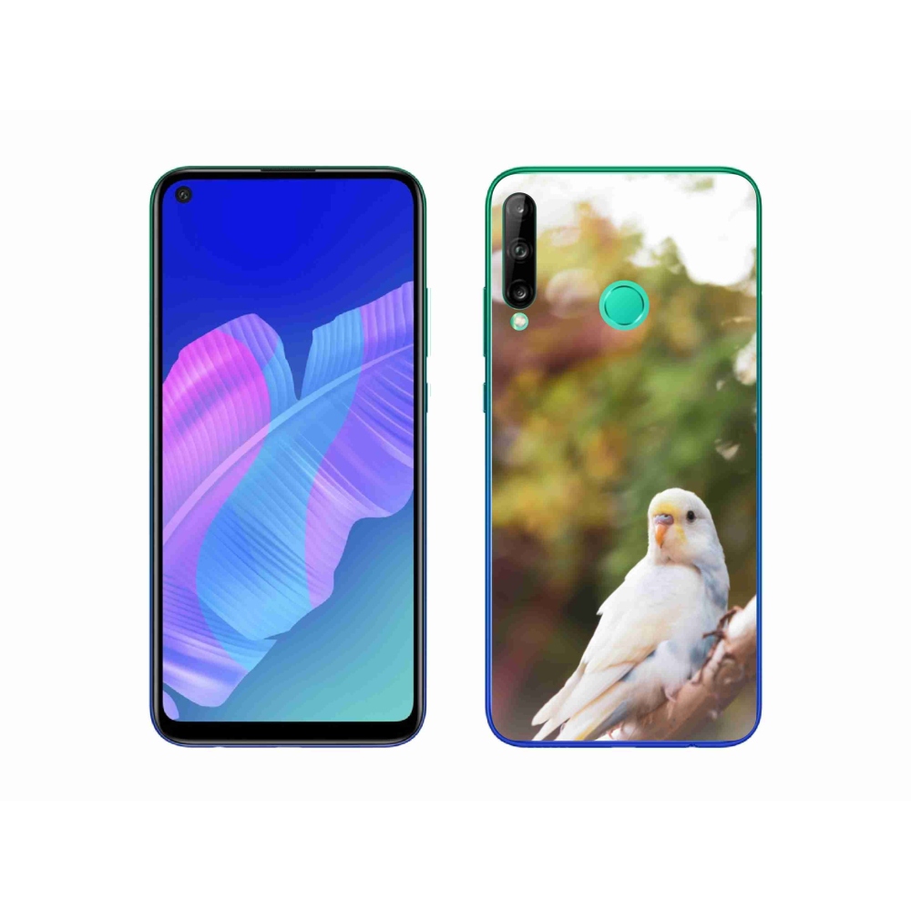 Gelový kryt mmCase na Huawei P40 Lite E - andulka bílá