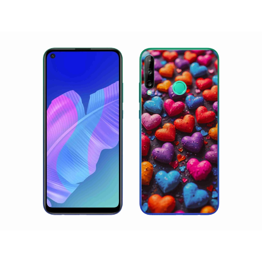 Gelový kryt mmCase na Huawei P40 Lite E - barevná srdce
