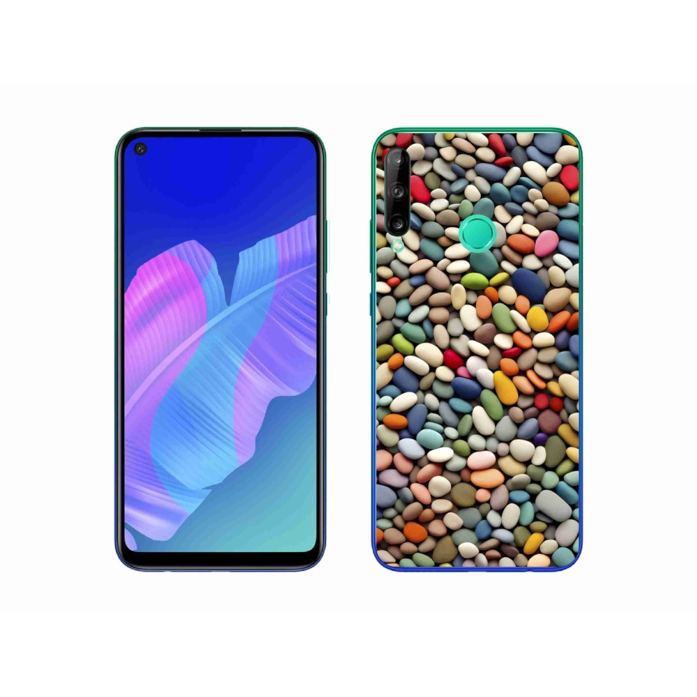 Gelový kryt mmCase na Huawei P40 Lite E - barevné kamínky 2
