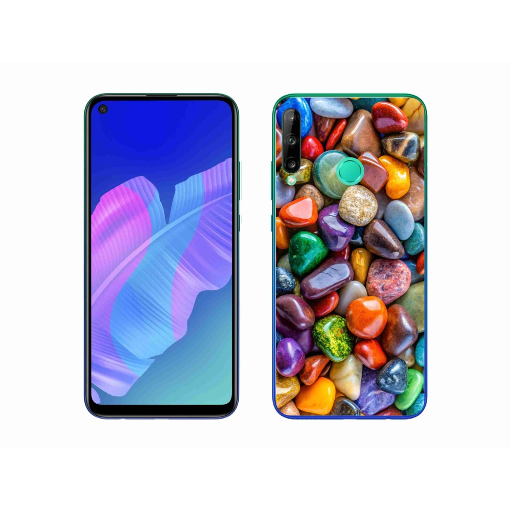 Gelový kryt mmCase na Huawei P40 Lite E - barevné kamínky