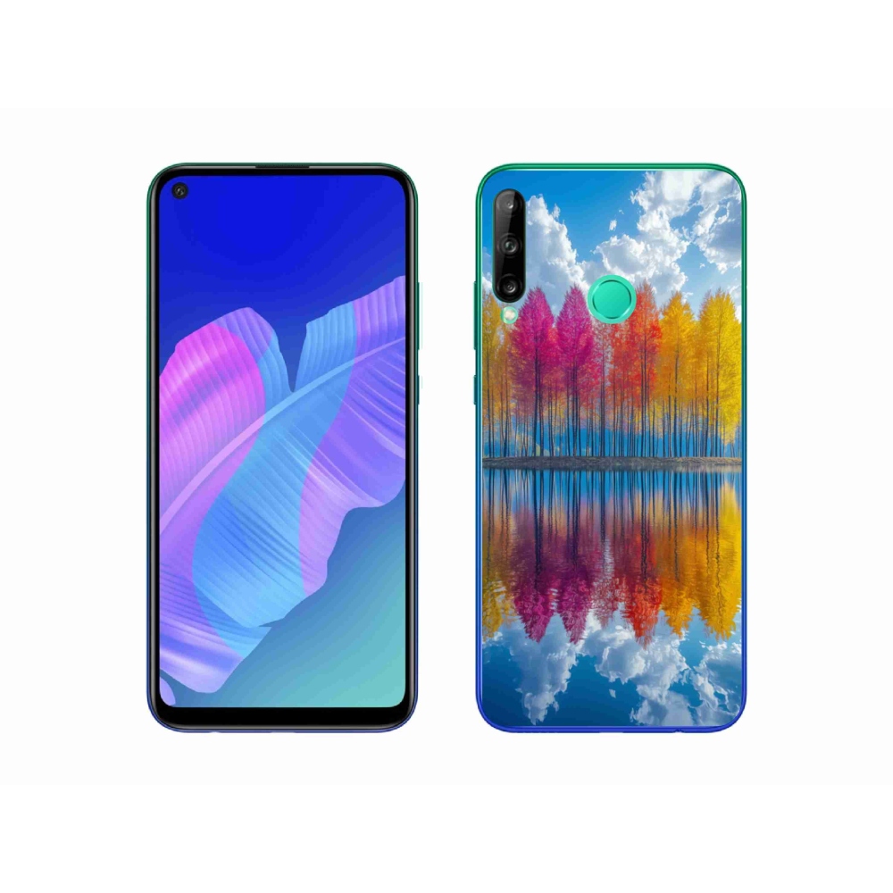 Gelový kryt mmCase na Huawei P40 Lite E - barevné stromy